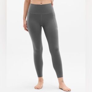 Athleta Salutation Stash High Rise 7/8 Legging Buttery-Soft Shadow Grey - XL